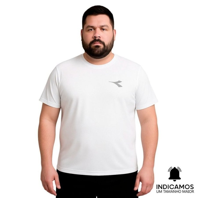 Camiseta Diadora Small Logo Plus Size Masculina - Foto 1