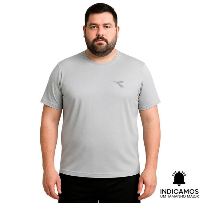 Camiseta Diadora Small Logo Plus Size Masculina - Foto 1