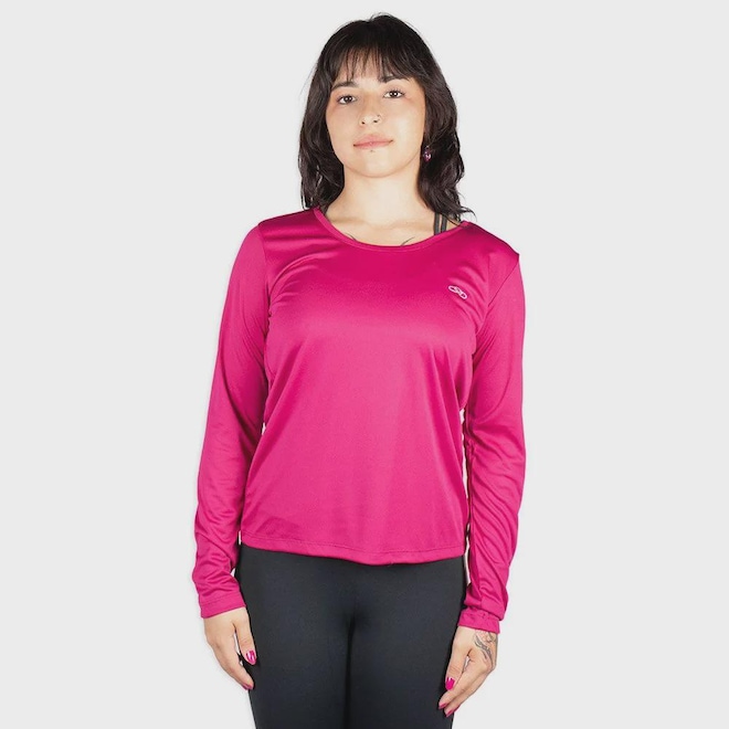 Camiseta Olympikus Essential Manga Longa Feminina - Foto 1