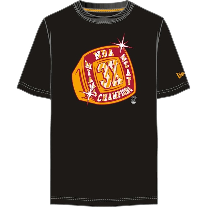 Camiseta Oversize Miami Heat NBA New Era Masculino - Foto 1