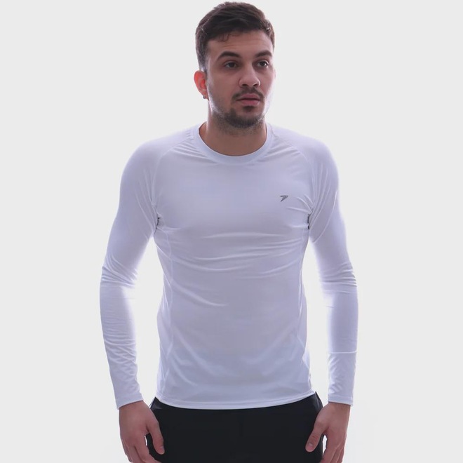 Camisa Térmica Poker Manga Longa Skin Basic III Masculina - Foto 1