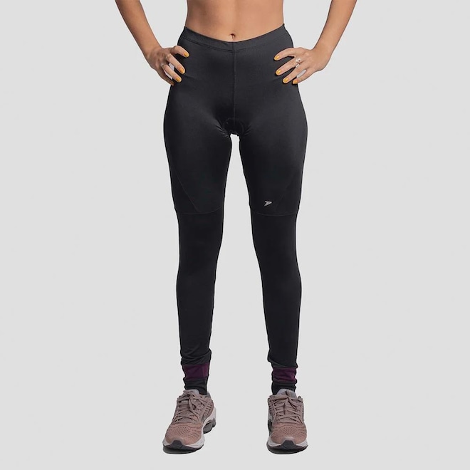 Calça de Ciclismo Poker Magic Acolchoada Feminina - Foto 1