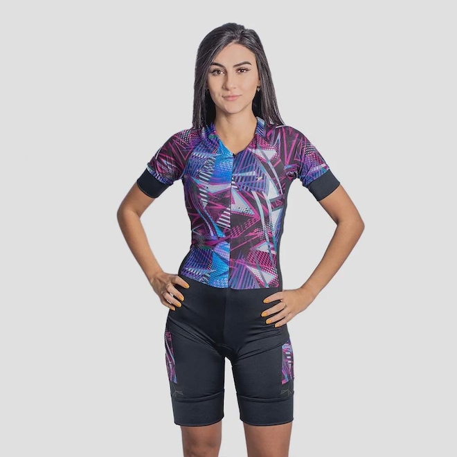 Macaquinho Ciclismo Poker Harpy Feminino - Foto 1