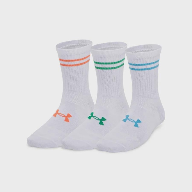 Kit Meias Under Armour Essential com 3 Pares - Unissex - Foto 1
