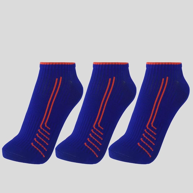 Kit 3 Pares de Meia Lupo Sport Roma Cano Curto Unissex - Foto 1