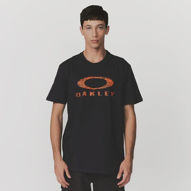 Camiseta Oakley Ellipse Fingerprint SS Masculina - Foto 1