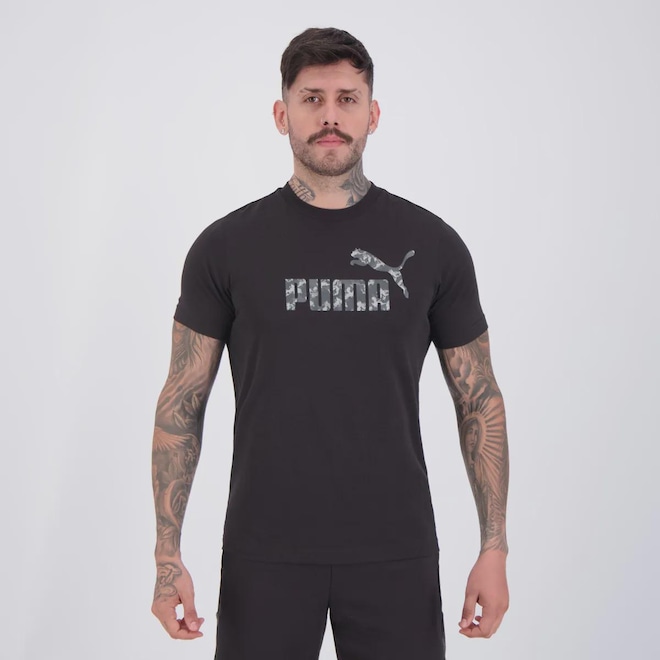 Camiseta Puma Essentials Camo Tee Masculina - Foto 1