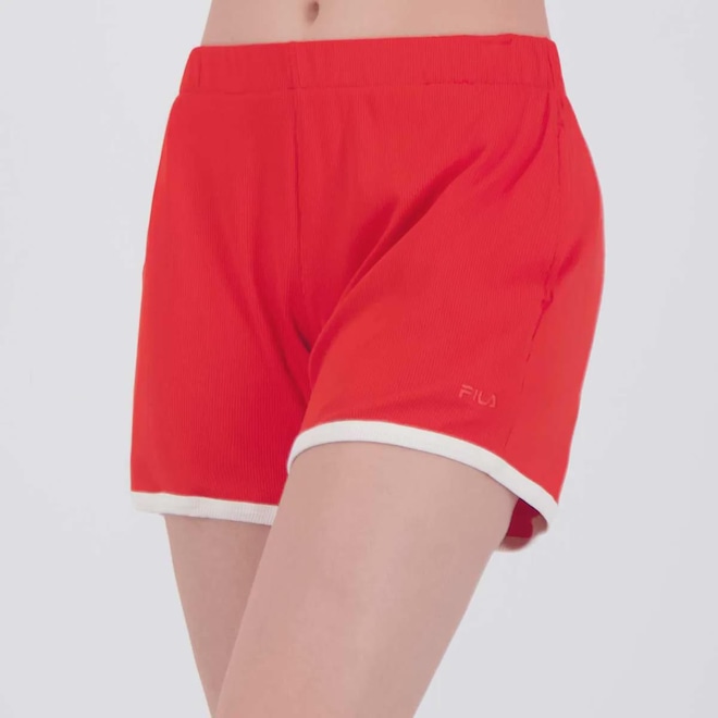 Shorts Fila Rib Feminino - Foto 1