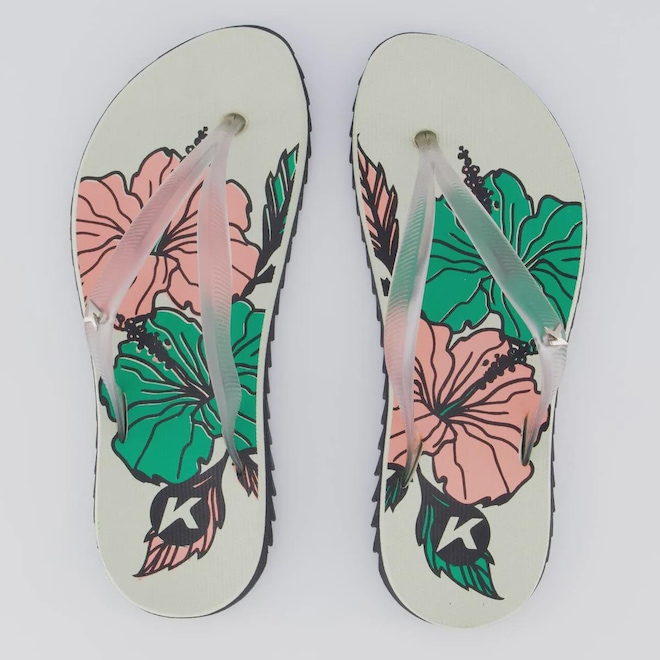 Chinelo Kenner Ibiza Hibisco Feminino - Foto 1