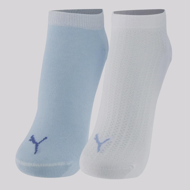 Kit 2 Pares de Meia Puma Sapatilha Feminina - Foto 1