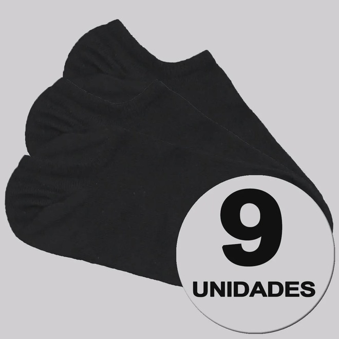 Kit 9 Pares de Meia Selene Sapatilha Invisível Feminina - Foto 1
