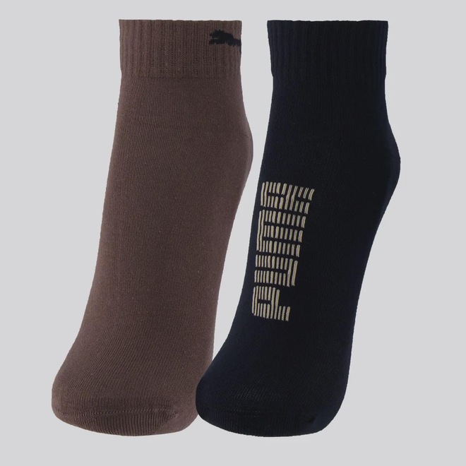 Kit 2 Pares de Meia Puma Cano Baixo Unissex - Foto 1