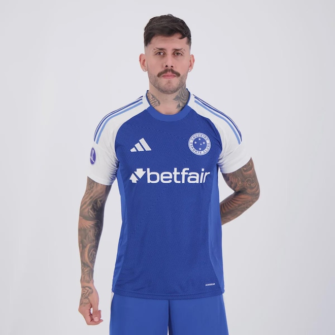 Camisa do Cruzeiro I 25/26 Sul-Americana adidas Masculina - Foto 1
