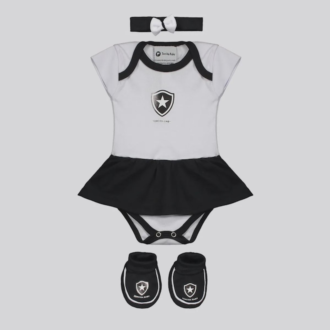 Kit Body Botafogo 3 Peças Infantil - Foto 1