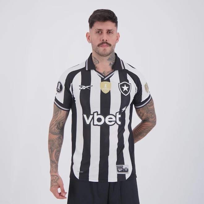 Camisa do Botafogo I 25/26 Reebok Campeão Libertadores 2024 Masculina - Foto 1