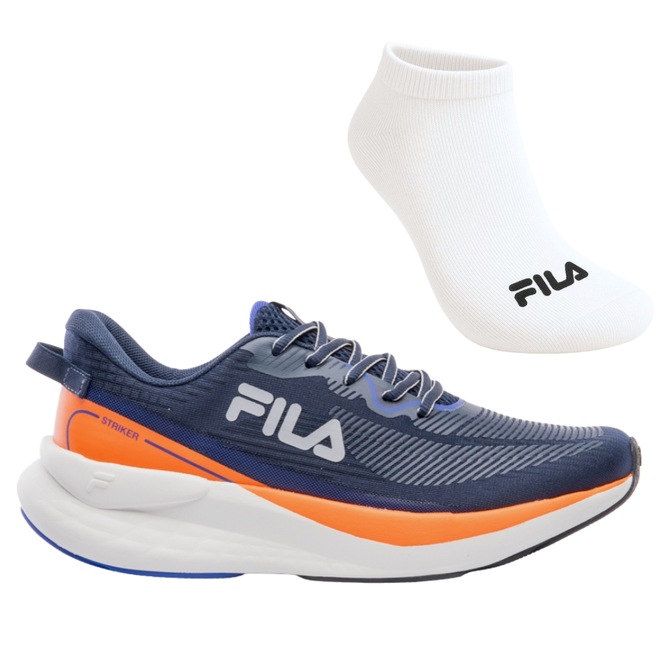 Tênis Masculino Fila Striker + 1 Par de Meia - Foto 1