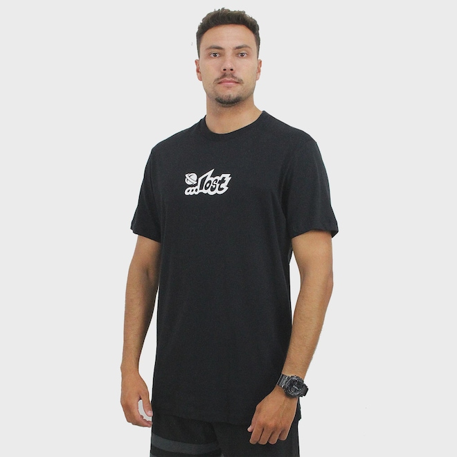 Camiseta Lost Logo Masculina - Foto 1