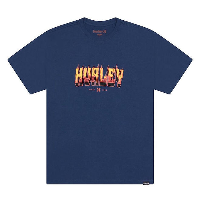 Camiseta Hurley Flame Masculina - Foto 1