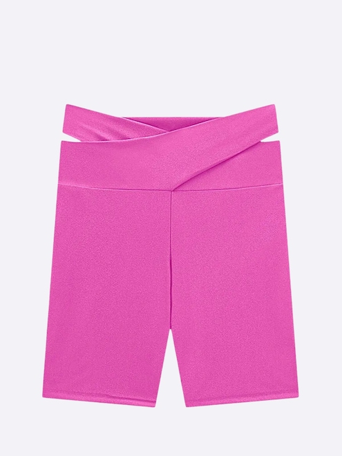 Short Enfim Cós Transpassado Feminino - Foto 1