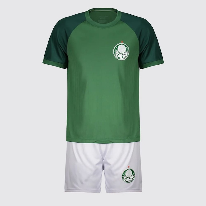 Kit do Palmeiras com Camisa + Calção Betel Line Infantil - Foto 1