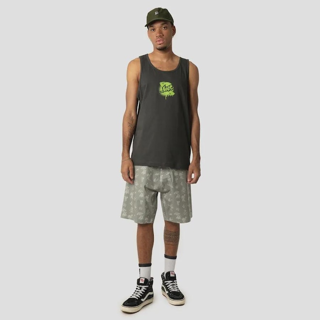 Camiseta Regata Lost Branding Stencil - Masculina - Foto 1