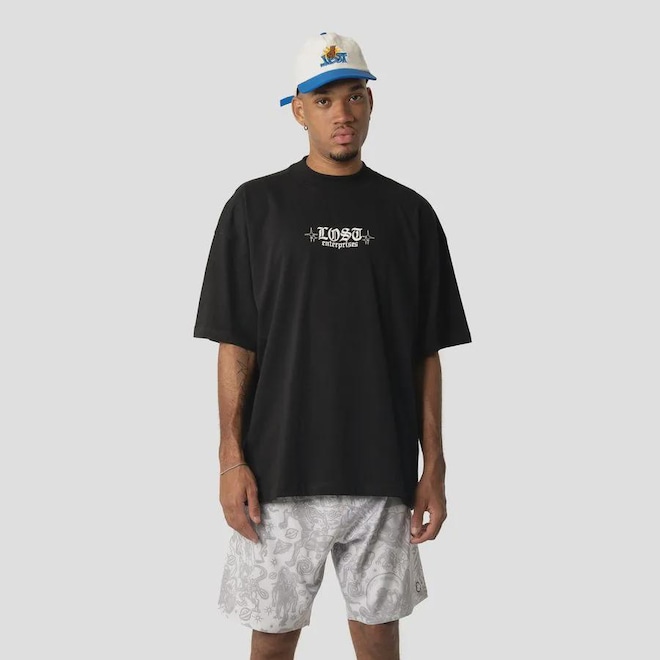 Camiseta Box Fit Lost Skull - Masculina - Foto 1