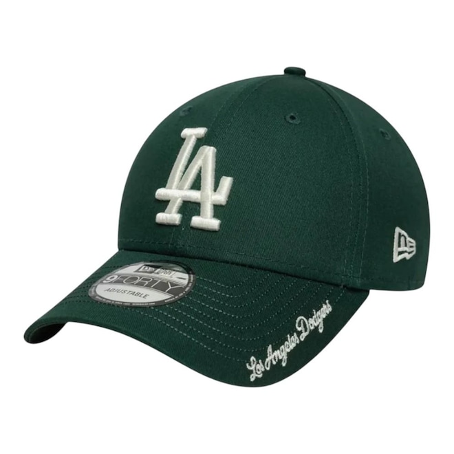 Boné New Era 940 Los Angeles Dodgers Visor Script Masculino - Foto 1