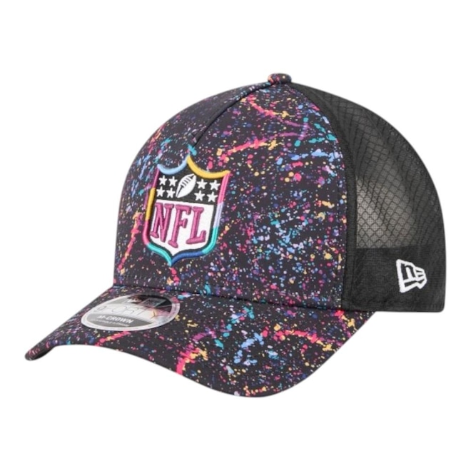 Boné New Era 940 MC A-Frame NFL Logo Crucial Catch Masculino - Foto 1