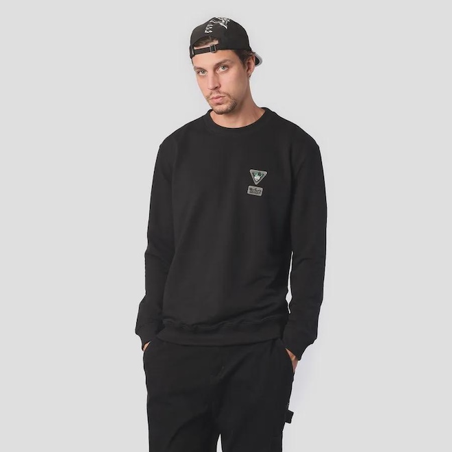 Blusão de Moletom Careca Lost + Joker - Masculino - Foto 1