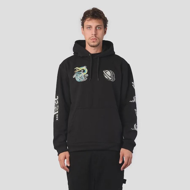 Blusão de Moletom Canguru Lost Gateway - Masculino - Foto 1