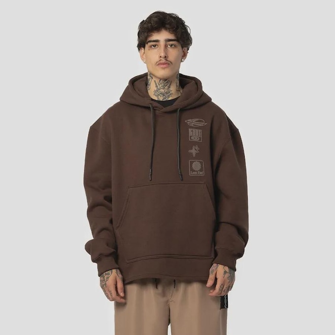 Blusão de Moletom Canguru Lost Sounds - Masculino - Foto 1