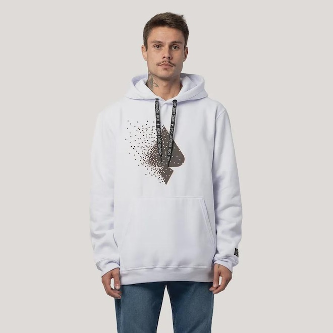 Blusão de Moletom Canguru Fechado MCD Espada Quadrados - Masculino - Foto 1