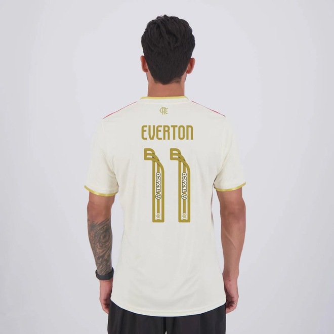 Camisa do Flamengo III 2025 11 Everton adidas Masculina - Foto 1