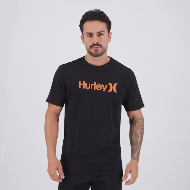 Camiseta Hurley Silk Solid Masculina - Foto 1