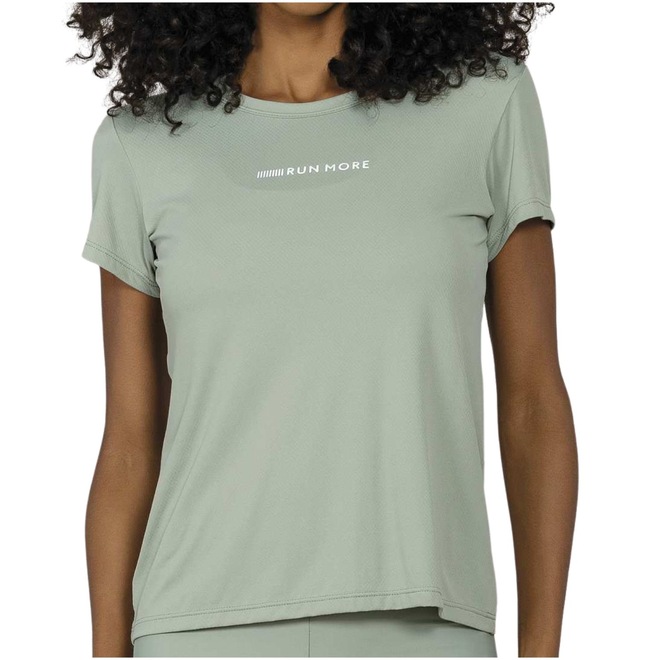 T-Shirt Decote Redondo Run More Feminino - Foto 1