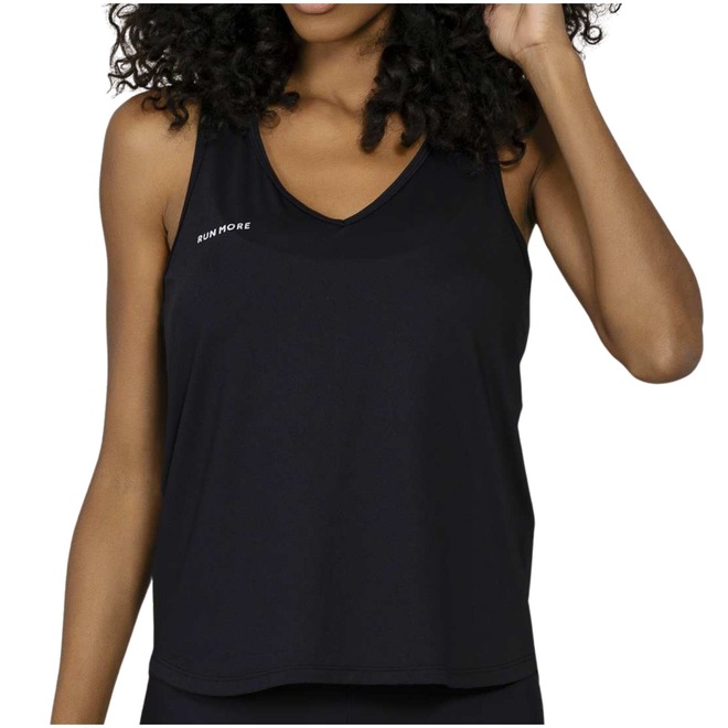 Camiseta Regata Decote V Run More - Foto 1