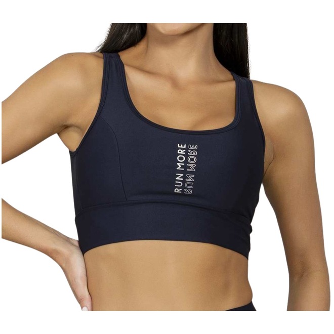 Top Média Sustentação Run More Feminino - Foto 1