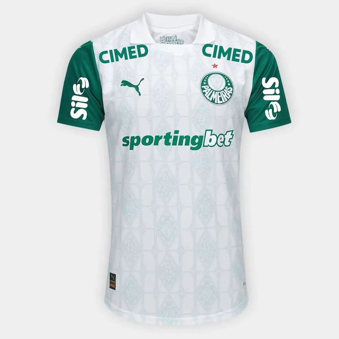 Camisa Do Palmeiras II Puma 25/26 Jogador C/Patrocínio Masculina - Foto 1