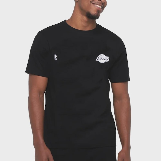 Camiseta New Era Nba Los Angeles Lakers Masculina - Foto 1