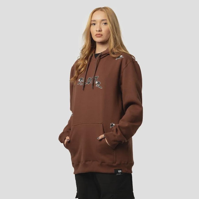 Blusão de Moletom Canguru Lost Skater Sheep - Unissex - Foto 1