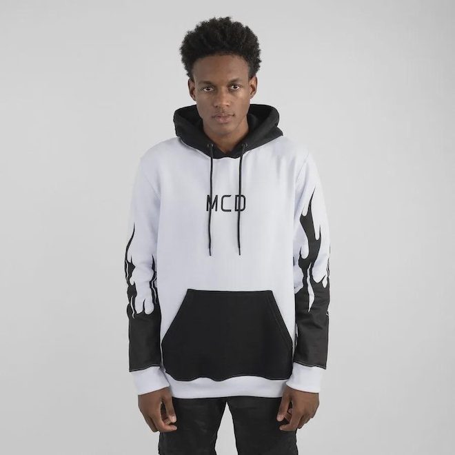 Blusão de Moletom Canguru Inflamable Mcd - Masculino - Foto 1