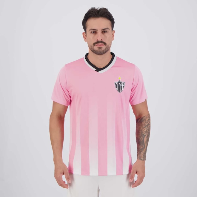 Camisa Atlético Mineiro Flora Masculina - Foto 1