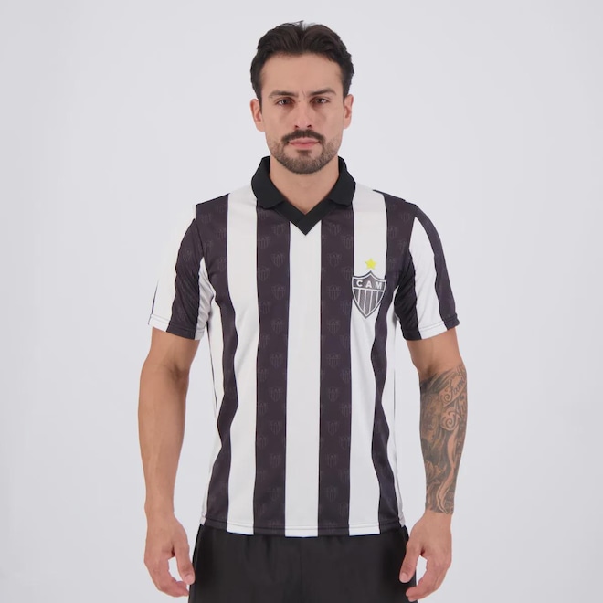 Camisa Atlético Mineiro Retrô 1991 N°13 Masculina - Foto 1