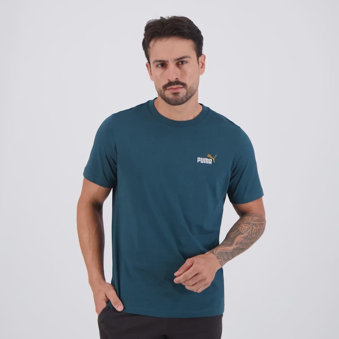 Camiseta Puma ESS 2 Color Small No. 1 Masculina - Foto 1