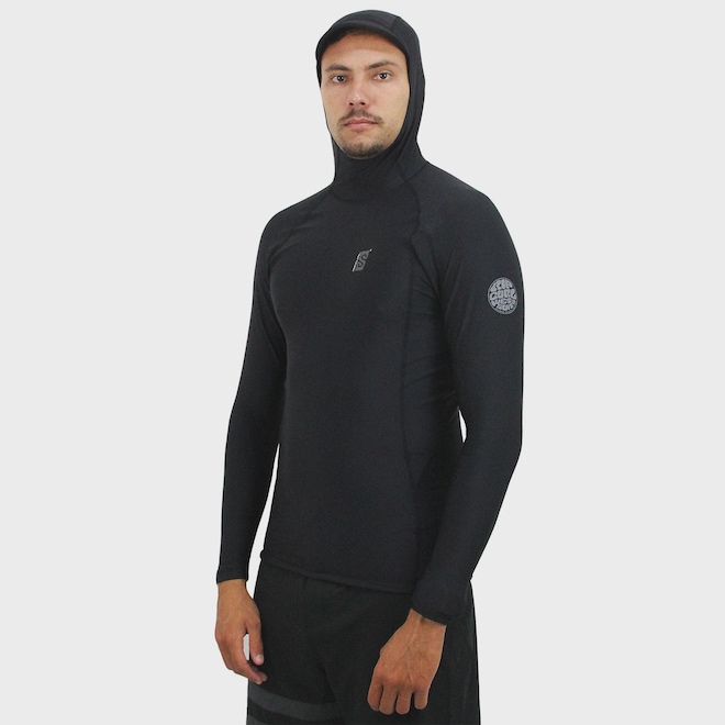 Camiseta UV Rip Curl Search com Capuz UPF 50+ Masculina - Foto 1