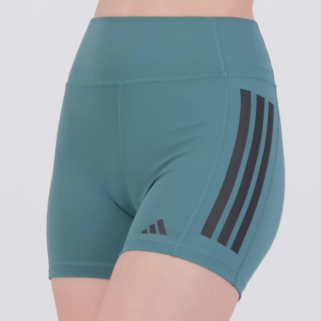 Shorts adidas Optime Três Listras Feminino - Foto 1