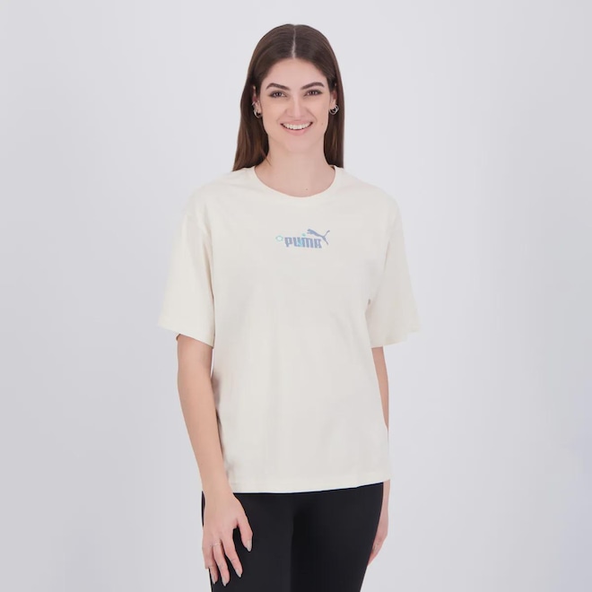 Camiseta Puma ESS Nature 2.0 Relaxed Feminino - Foto 1