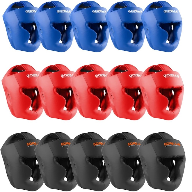 Kit com 15 Capacetes Muay Thai Boxe Adulto Gorilla - Foto 1