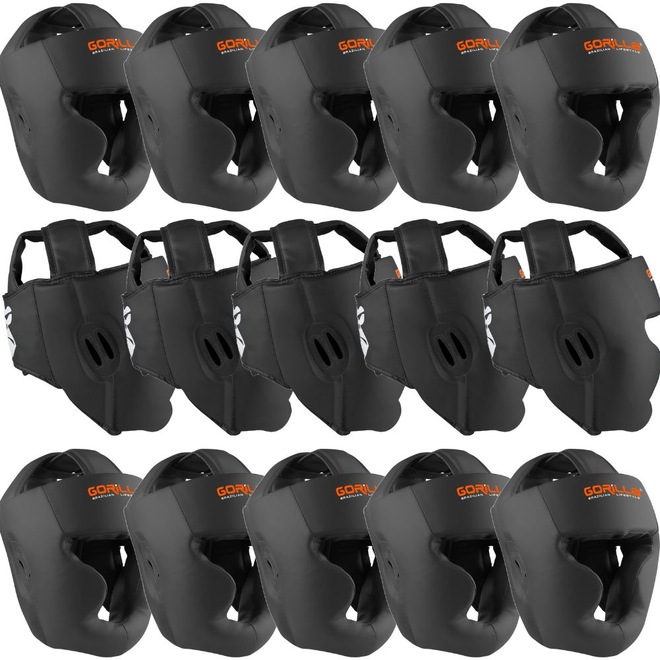 Kit com 15 Capacetes Muay Thai Boxe Adulto Gorilla - Foto 1