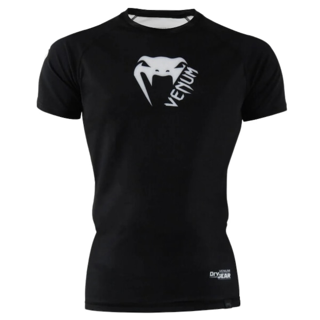 Camisa Rashguard Basic Black Masculina - Foto 1